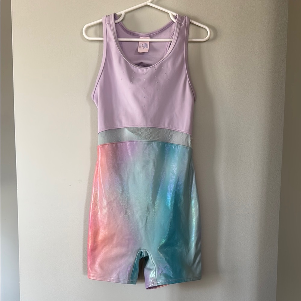 Pastel Rainbow Sleeveless Leotard